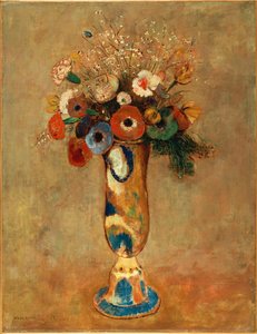 Vase med blomster, 1912 av Odilon Redon