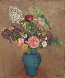 Vase med blomster av Odilon Redon