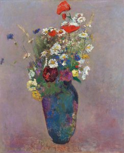 Visjon: vase med blomster av Redon, Odilon (1840-1916) av Odilon Redon