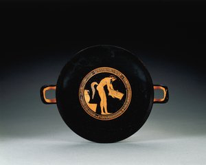 Attisk rødfigur kylix, ca.470 f.Kr av Oedipus Painter