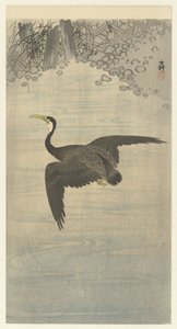 skarv på flukt av Ohara Koson