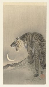Brølende tiger av Ohara Koson