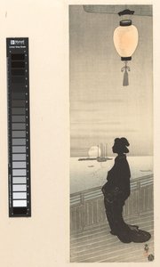 Courtesan på verandaen av Ohara Koson