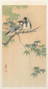 Pommemeis på lønnegren av Ohara Koson