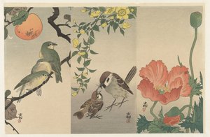 Fugler og planter av Ohara Koson