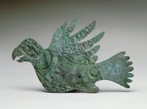 Falkeutskjæring, 200 BC-100 AD (kobber) av Ohio Hopewell culture