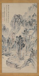 Shorinji-tempelet, 1817. av Okada Beisanjin