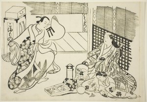 All Kinds of Household Items (Chodo zukushi), fra serien "Famous Scenes from Japanese Puppet Plays (Yamato irotake)" av Okumura Masanobu