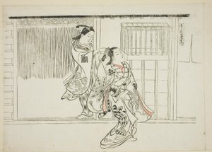 Kam Rashomon (Sashigushi Rashomon), nr. 3 fra en serie på 12 trykk som viser parodier av skuespill av Okumura Masanobu