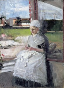 Breton Girl, 1889 olje på lerret