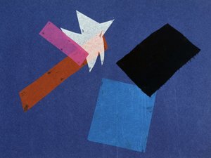 Universal War: Collage-verk av Olga Rosanova, januar 1916