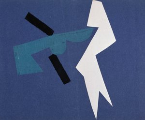 Universal War: Collage-verk av Olga Rosanova, januar 1916
