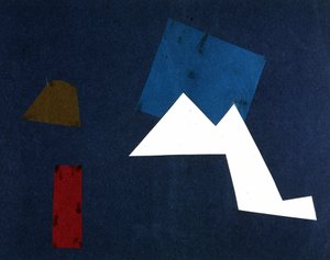 Universal War: Collage-verk av Olga Rosanova, januar 1916