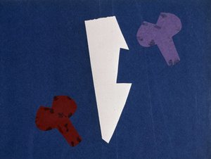 Universal War: Collage-verk av Olga Rosanova, januar 1916