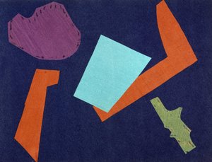 Universal War: Collage-verk av Olga Rosanova, januar 1916
