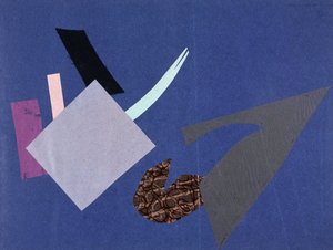 Universal War: Collage-verk av Olga Rosanova, januar 1916