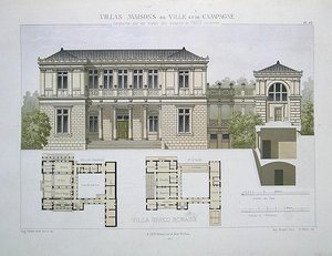 Villa Greco Romaine, gravert av Walter, plate 49 fra 