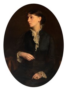 Portrett av Fidelia Bridges, n.d. av Oliver Ingraham Lay