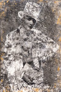 Gull, 2022 (blandet teknikk på tre) av Olivia Gozzano