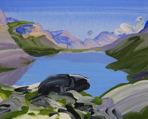 Leukerbad 23, 2012 (akryl på lerret)