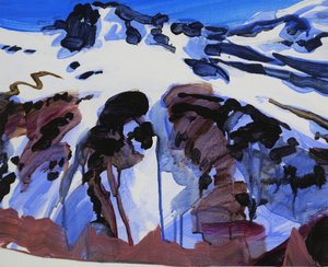 Leukerbad 25, 2012 (akryl på lerret)