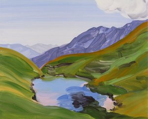 Leukerbad 27, 2014 (akryl på lerret)