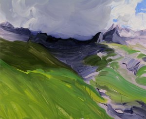 Leukerbad 32, 2014 (akryl på lerret)