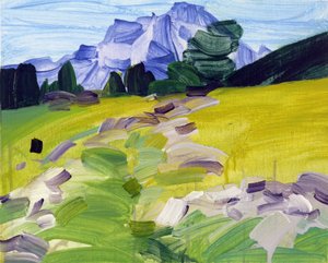 Leukerbad 36, 2017 (akryl på lerret)