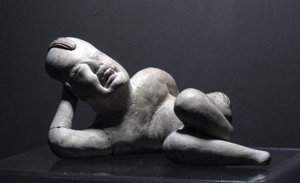 Liggende Olmec babyansiktsfigur, Villa Nueva