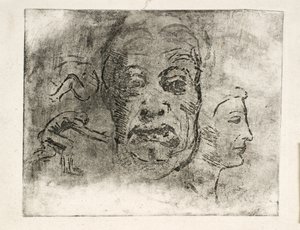 Studieark av Oluf Hartmann