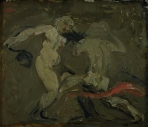 To hekser som kjemper av Oluf Hartmann