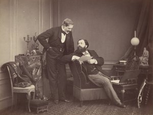 Louis Robert og Olympe Aguado, ca. 1860.
