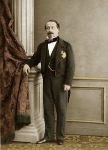 Portrett av Napoleon III av Olympe Aguado de las Marismas (1827-1894) - senere fargelegging