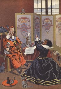 Kardinal Richelieu med kattene sine