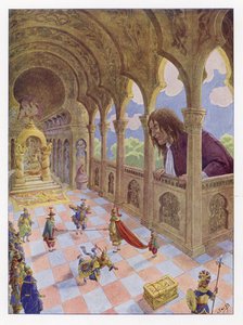 Illustrasjon for Gullivers Travels av Onfray de Breville Job