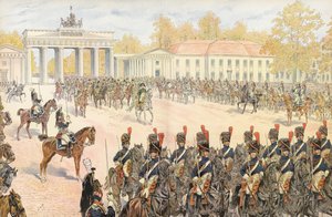 Napoleon går inn i Berlin i triumf av Onfray de Breville Job