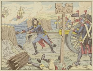 Napoleon laster en kanon som en vanlig soldat ved beleiringen av Toulon, 1793