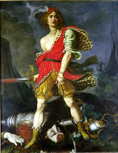 David og Goliat (olje på lerret)