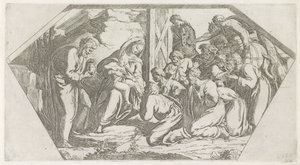 Tilbedelse av kongene Malerier i Raphaels Loggia (serietittel) av Orazio Borgianni