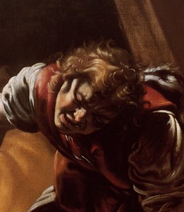 Detalj av David fra David og Goliat av Orazio Borgianni