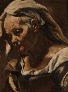 Leder for en gammel kvinne, etter 1610. av Orazio Borgianni