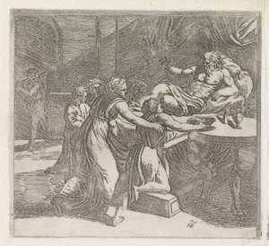 Isak velsigner Jakob Malerier i Raphaels Loggia (serietittel) av Orazio Borgianni