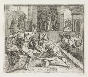 Salomo bygger tempelet i Jerusalem Malerier i Raphaels Loggia (serietittel)