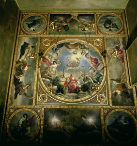 Arts and Sciences, 1636 (opprinnelig malt for dronningens hus i Greenwich, men fjernet derfra av hertuginnen av Marlborough med tillatelse fra dronning Anne) av Orazio Gentileschi