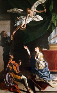 De hellige martyrene Cecilia, Valerian og Tiburtius, 1606-1607.