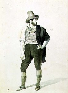Den unge italieneren, ca. 1834 (akvarell) av Orest Adamovich Kiprensky