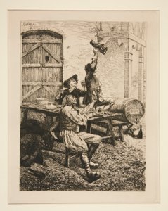Country Scene: The Drinkers av Oreste Cortazzo