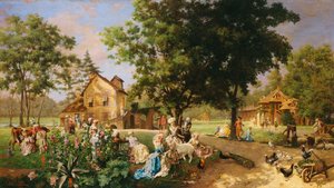 Marie Antoinettes Hamlet i Versailles av Oreste Cortazzo