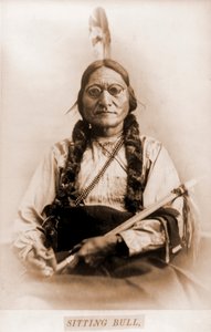 Portrett av Sitting Bull med Calumet av Orlando Scott Goff