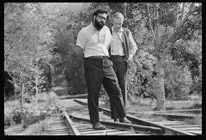 Francis Ford Coppola og Fred Astaire på settet til 